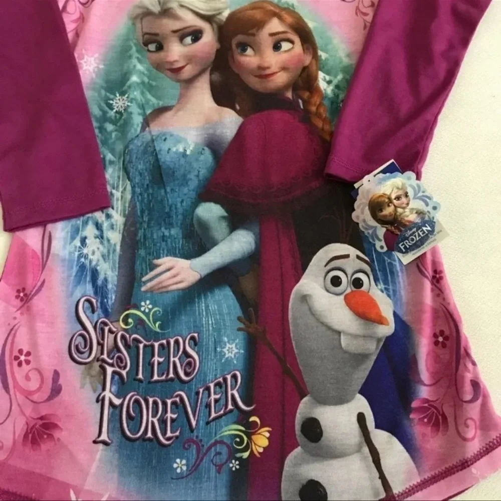 (NWT) Disney Frozen Hooded Nightgown, XS (4/5) - Picture 3 of 6